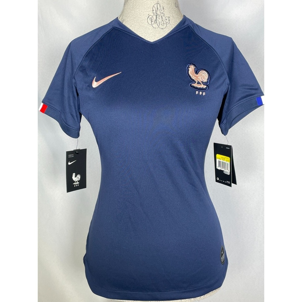 France National Team NIKE 2019 World Cup Home Stadium Jersey Women's SMALL NWT - Picture 9 of 16